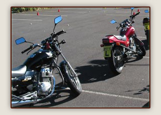 Motorcycles available for hire